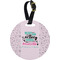 Nursing Quotes Plastic Luggage Tag - Round (Personalized)