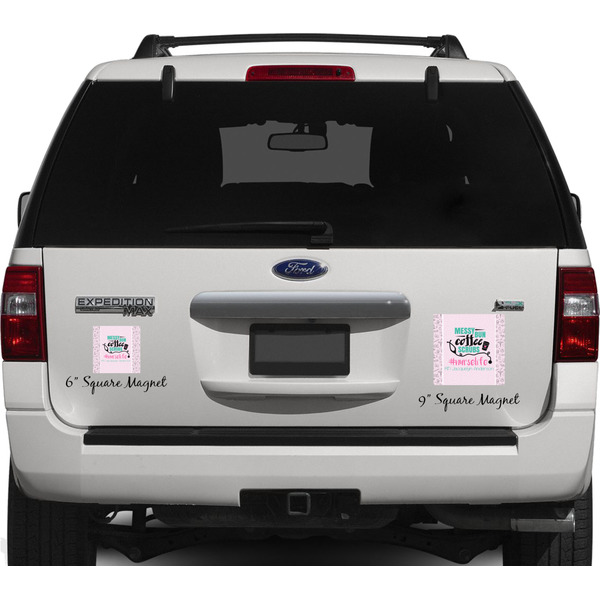 Nursing Quotes Personalized Square Car Magnets on Ford Explorer