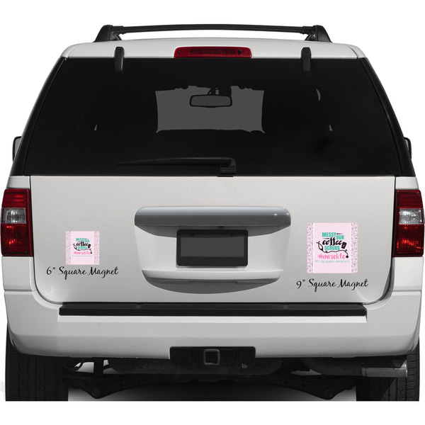 Nursing Quotes Personalized Square Car Magnets on Ford Explorer