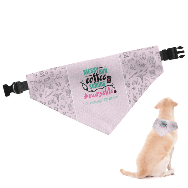 Custom Nursing Quotes Dog Bandana - Small (Personalized)