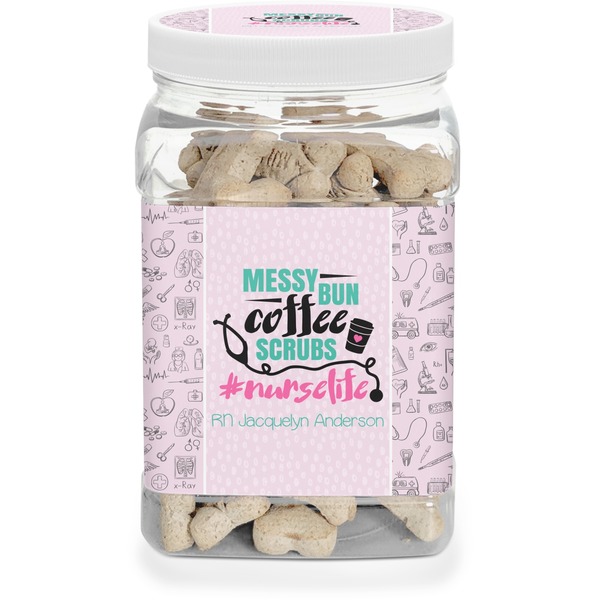 Custom Nursing Quotes Dog Treat Jar (Personalized)