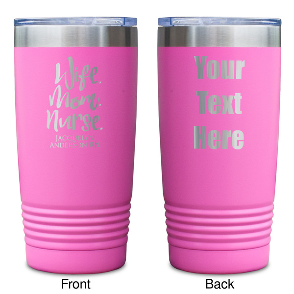 Nursing Quotes Pink Polar Camel Tumbler - 20oz - Double Sided - Approval