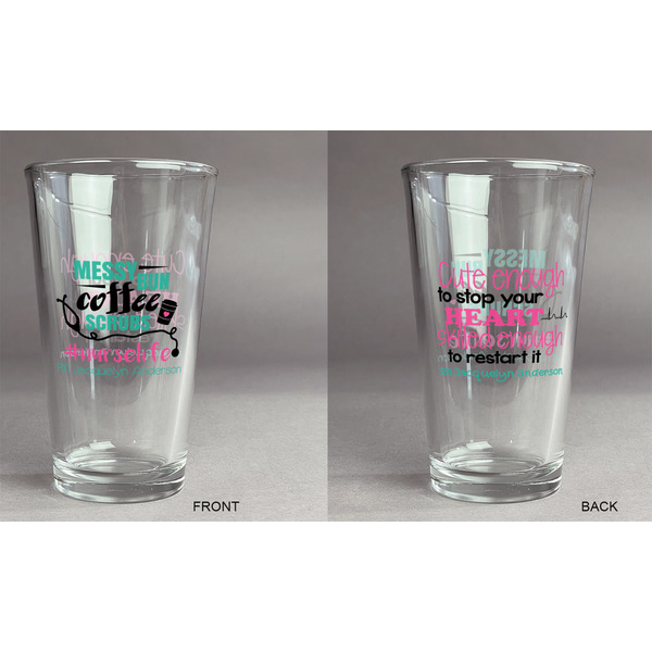 Nursing Quotes Pint Glass - Two Content - Approval