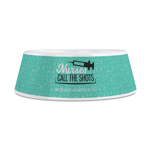 Nursing Quotes Plastic Dog Bowls - Medium - FRONT