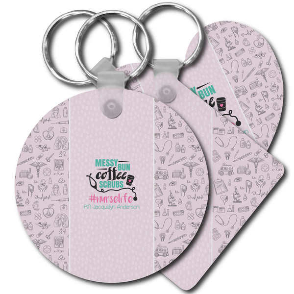Custom Nursing Quotes Plastic Keychain (Personalized)