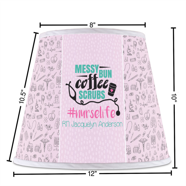 Nursing Quotes Poly Film Empire Lampshade - Dimensions