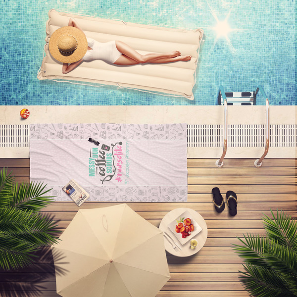 Nursing Quotes Pool Towel Lifestyle