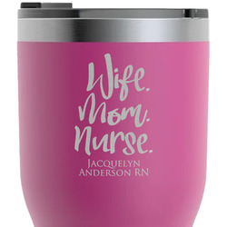 Nursing Quotes RTIC Tumbler - Magenta - Laser Engraved - Single-Sided (Personalized)