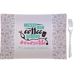 Nursing Quotes Rectangular Glass Appetizer / Dessert Plate - Single or Set (Personalized)