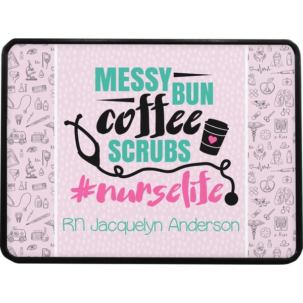 Nursing Quotes Rectangular Car Hitch Cover w/ FRP Insert