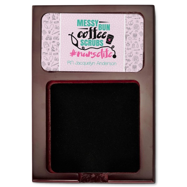 Nursing Quotes Red Mahogany Sticky Note Holder - Flat