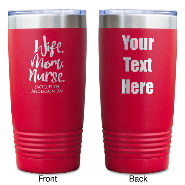 Nursing Quotes Red Polar Camel Tumbler - 20oz - Double Sided - Approval
