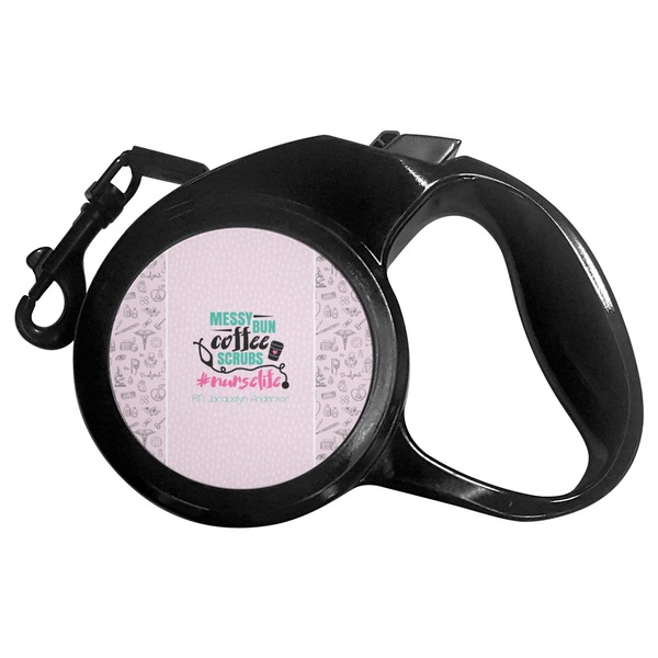 Custom Nursing Quotes Retractable Dog Leash - Large (Personalized)