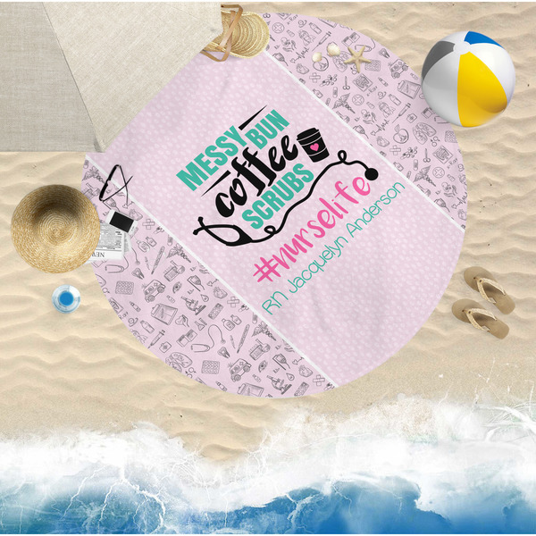 Nursing Quotes Beach Towel Lifestyle