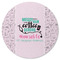 Nursing Quotes Round Rubber Backed Coaster (Personalized)