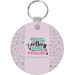 Nursing Quotes Round Plastic Keychain (Personalized)