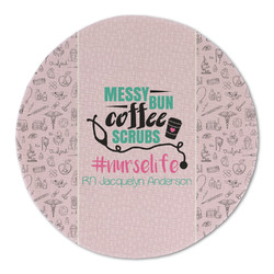 Nursing Quotes Round Linen Placemat (Personalized)