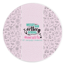 Nursing Quotes Round Stone Trivet (Personalized)