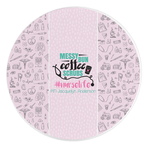 Custom Nursing Quotes Round Stone Trivet (Personalized)