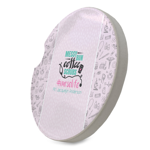 Nursing Quotes Sandstone Car Coaster - STANDING ANGLE