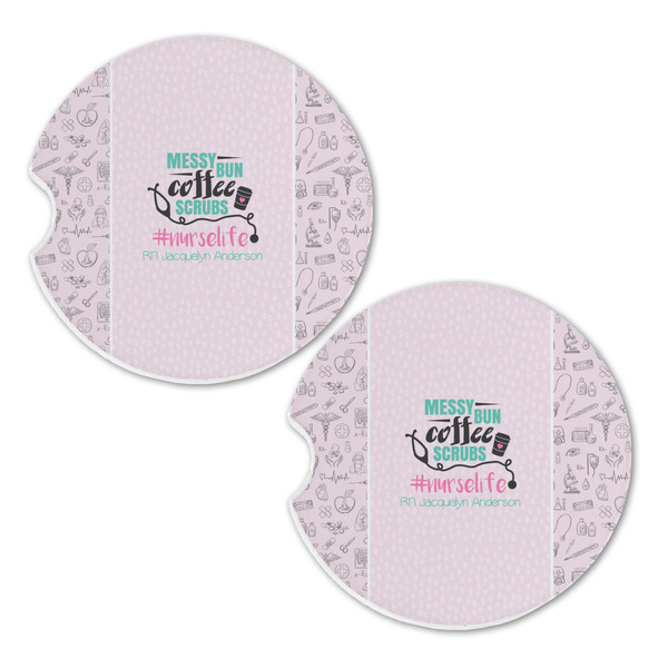 Nursing Quotes Sandstone Car Coasters - Set of 2
