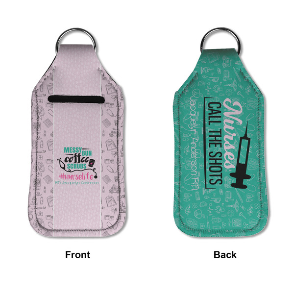 Nursing Quotes Sanitizer Holder Keychain - Large APPROVAL (Flat)