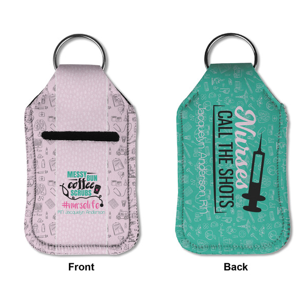 Nursing Quotes Sanitizer Holder Keychain - Small APPROVAL (Flat)