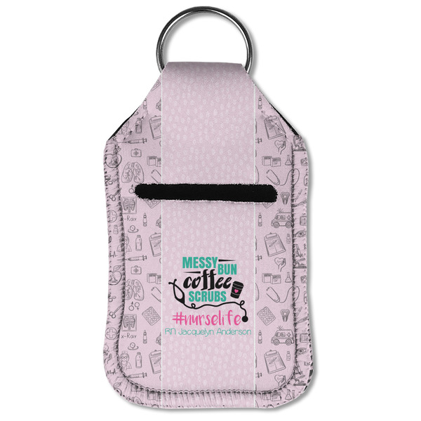 Nursing Quotes Sanitizer Holder Keychain - Small (Front Flat)