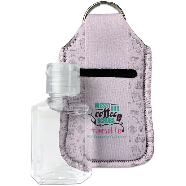 Custom Nursing Quotes Hand Sanitizer & Keychain Holder - Small (Personalized)