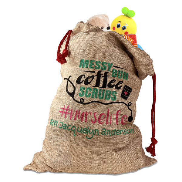 Custom Nursing Quotes Santa Sack (Personalized)