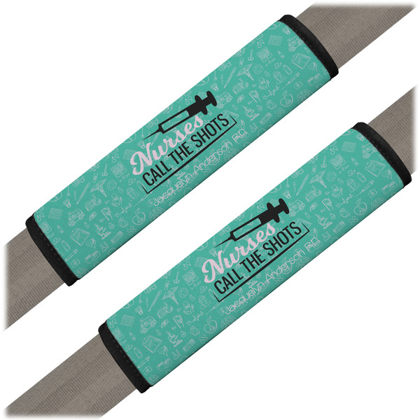 Custom Nursing Quotes Seat Belt Covers (Set of 2) (Personalized)