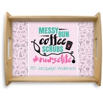 Nursing Quotes Natural Wooden Tray - Large (Personalized)