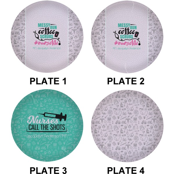 Nursing Quotes Set of Lunch / Dinner Plates (Approval)
