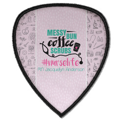 Nursing Quotes Iron on Shield Patch A w/ Name or Text