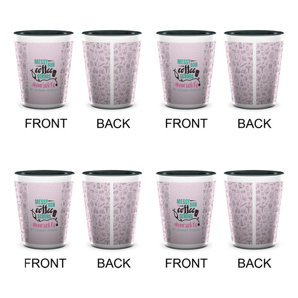 Nursing Quotes Shot Glassess - Two Tone - Set of 4 - APPROVAL