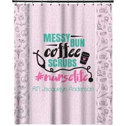 Nursing Quotes Extra Long Shower Curtain - 70"x84" (Personalized)
