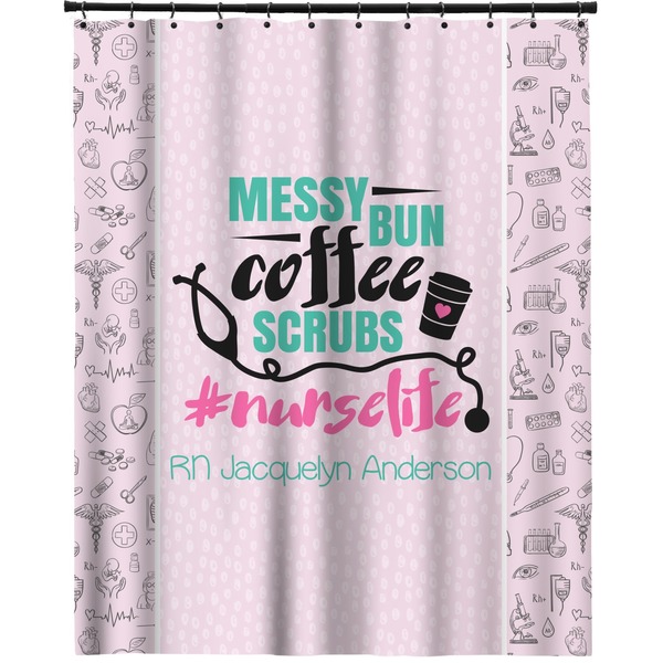 Custom Nursing Quotes Extra Long Shower Curtain - 70"x84" (Personalized)