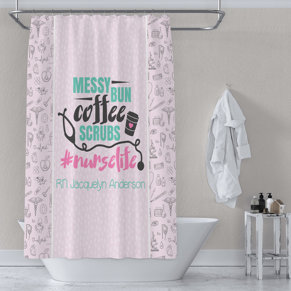 Nursing Quotes Shower Curtain Lifestyle