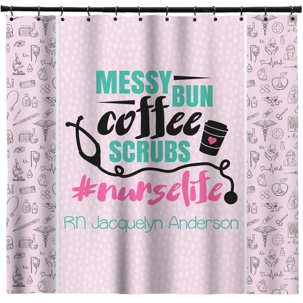 Custom Nursing Quotes Shower Curtain - 71" x 74" (Personalized)