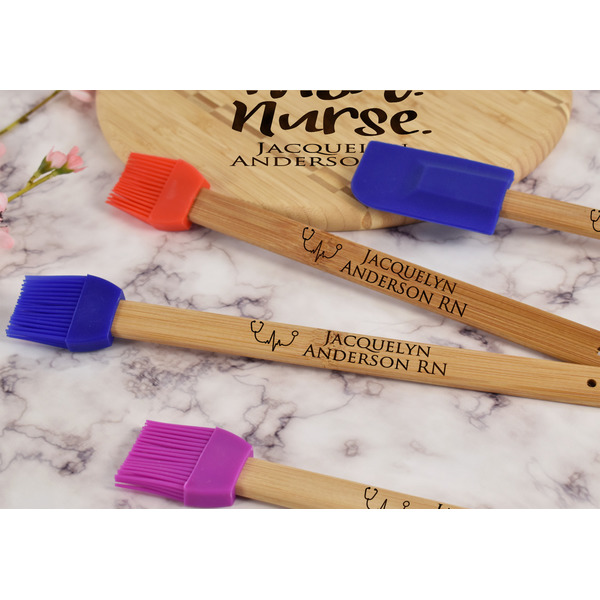 Nursing Quotes Silicone Brush - Blue - Lifestyle