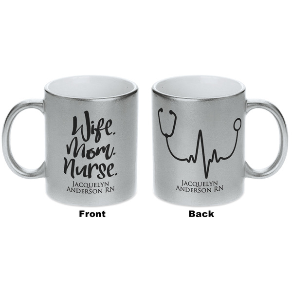 Nursing Quotes Silver Mug - Approval