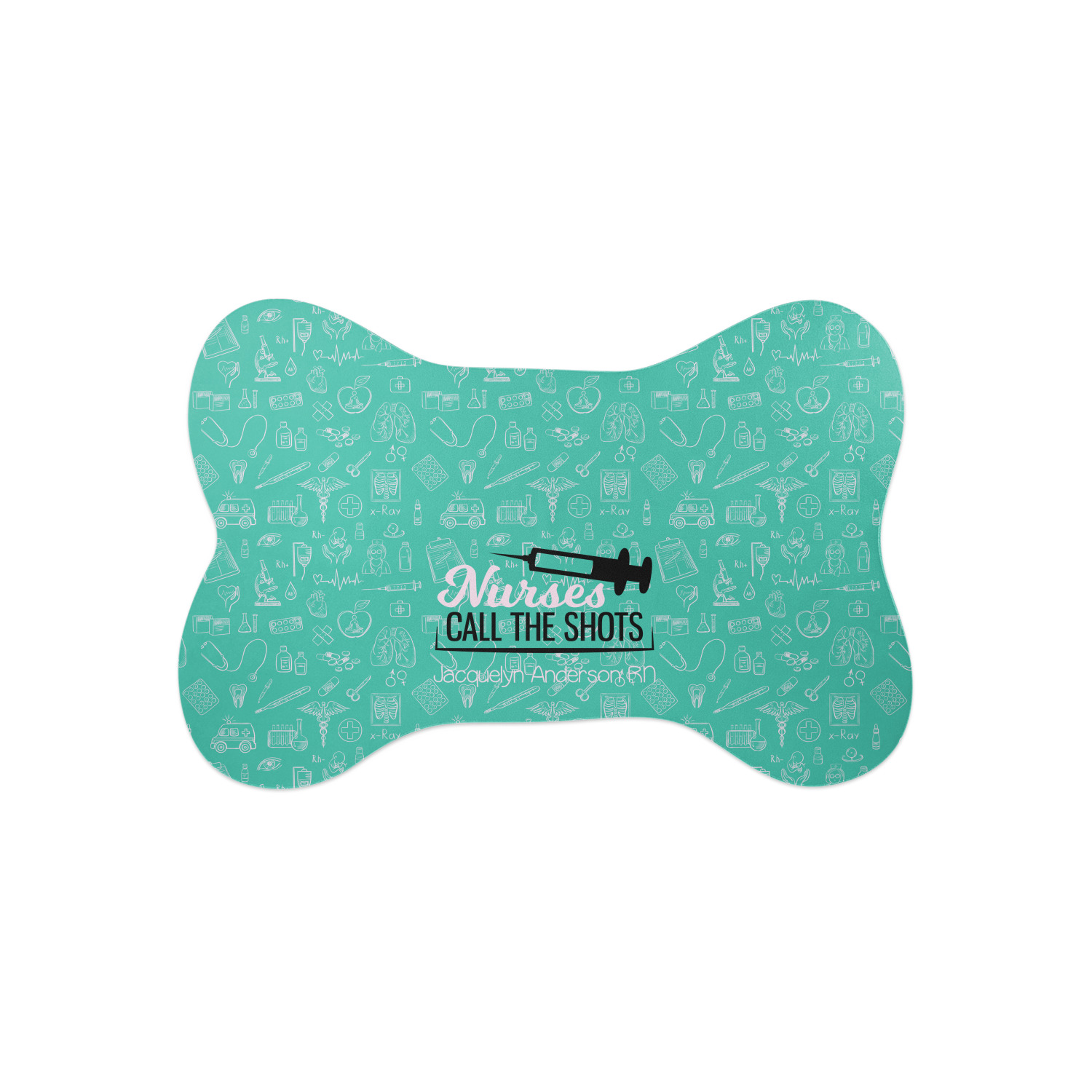 bone shaped dog food mat