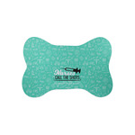 Nursing Quotes Bone Shaped Dog Food Mat (Small) (Personalized)