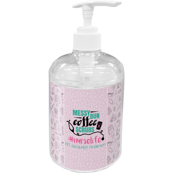 Custom Nursing Quotes Acrylic Soap & Lotion Bottle (Personalized)