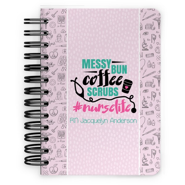 Custom Nursing Quotes Spiral Notebook - 5x7 w/ Name or Text