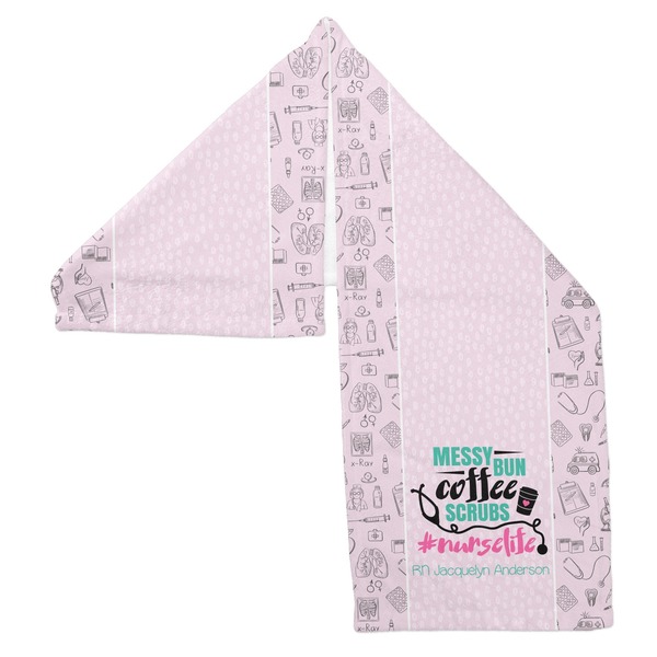 Nursing Quotes Sports Towel Folded - Both Sides Showing