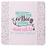 Nursing Quotes Square Rubber Backed Coaster (Personalized)