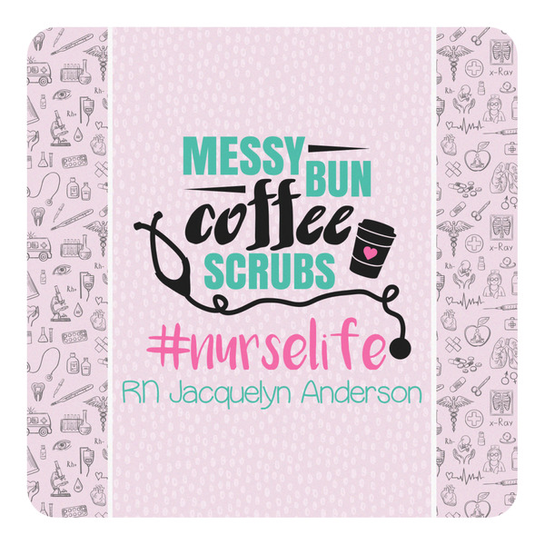 Custom Nursing Quotes Square Decal - Small (Personalized)