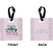 Nursing Quotes Square Luggage Tag (Front + Back)