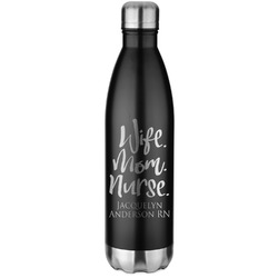 Nursing Quotes Water Bottle - 26 oz. Stainless Steel - Laser Engraved (Personalized)
